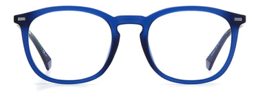 Premium Men Polaroid Eyeglasses: PLD D431 - Matte Blue Blue - SpecSMART Eye Clinic (Front View)